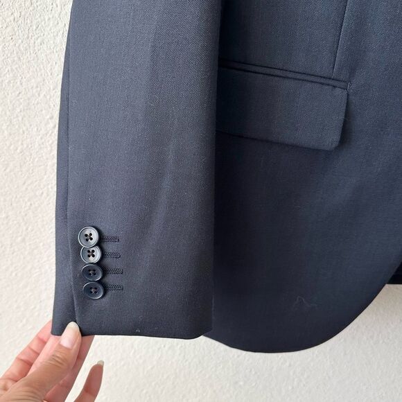 Theory Xylo NP Ostro Wool Blazer Jacket in Navy Blue Size 36R - Picture 6 of 10